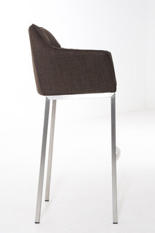 Barstoel Demosa A Stof met 4-poots frame, Bruin