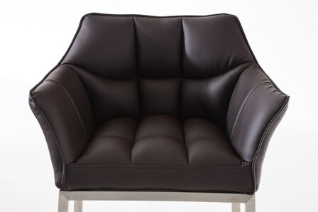 Barstoel Demosa A met 4-pootsframe, Bruin