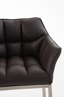Barstoel Demosa A met 4-pootsframe, Bruin