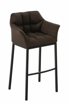 Barstoel Domasa B Stof met 4-poots frame, Bruin