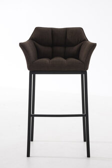 Barstoel Domasa B Stof met 4-poots frame, Bruin