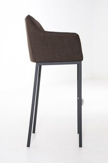 Barstoel Domasa B Stof met 4-poots frame, Bruin