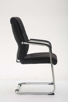 XL Bezoekersstoel Inubas Stof, Zwart