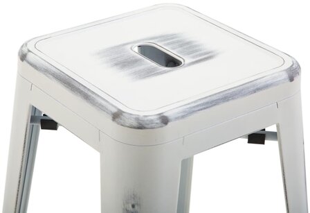 Barstoel Bermuda Rood, Wit