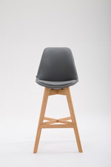 Barstoel Cennas Kunstleer Naturel, Grijs