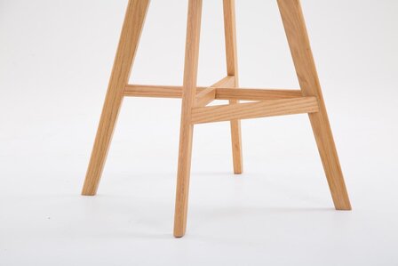 Barstoel Cennas Kunstleer Naturel, Grijs