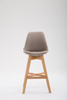 Barstoel Cennas Stof Natura, Taupe