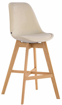 Barstoel Bermuda Rood, Creme