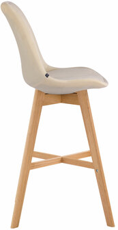 Barstoel Bermuda Rood, Creme