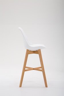 Barstoel Cennas Kunststof Natura, Wit