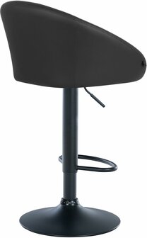 Barstoel Devia Kunstleer zwart, Zwart