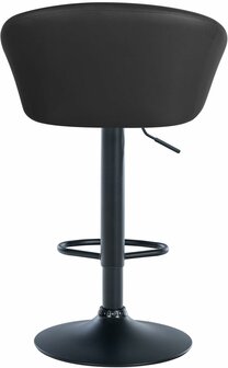 Barstoel Devia Kunstleer zwart, Zwart