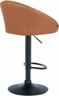 Barstoel Devia Kunstleer zwart, Bruin