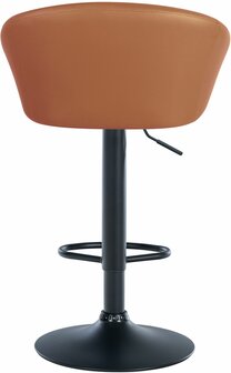 Barstoel Devia Kunstleer zwart, Bruin