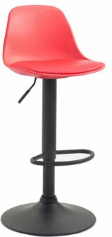 Barstoel Keil Kunstleer zwart, Rood