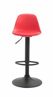 Barstoel Keil Kunstleer zwart, Rood