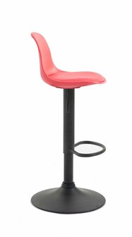Barstoel Keil Kunstleer zwart, Rood