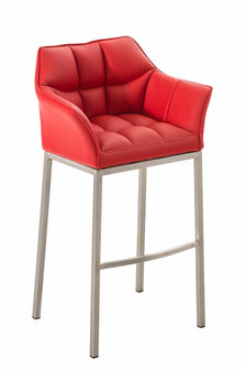 Barstoel Demosa A met 4-poots frame, Rood