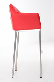 Barstoel Demosa A met 4-poots frame, Rood