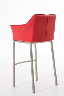 Barstoel Demosa A met 4-poots frame, Rood