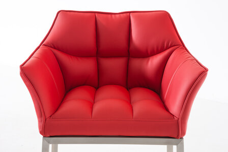 Barstoel Demosa A met 4-poots frame, Rood