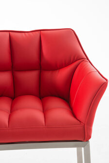 Barstoel Demosa A met 4-poots frame, Rood