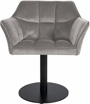 Lounger Domasa Fluweel, Grijs