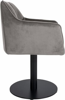 Lounger Domasa Fluweel, Grijs