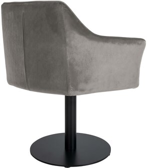 Lounger Domasa Fluweel, Grijs