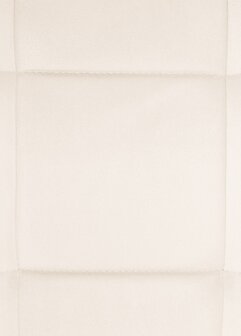 Eetkamerstoel Vorment Fluweel, Creme