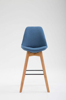 Barstoel Mitz Stof Natura, Blauw