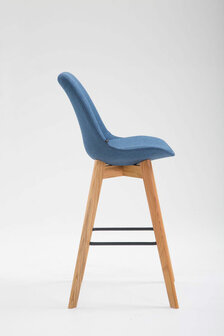 Barstoel Mitz Stof Natura, Blauw
