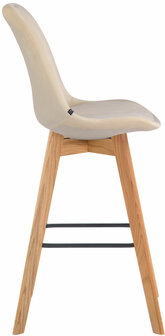 Barstoel Bermuda Rood, Creme