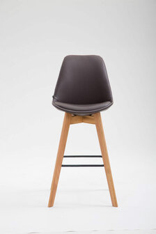 Barhocker Mitz Kunstleder Natura, Bruin