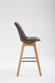 Barhocker Mitz Kunstleder Natura, Bruin