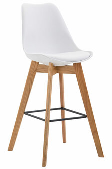 Barhocker Mitz Kunststoff Natura, Wit