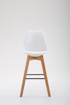 Barhocker Mitz Kunststoff Natura, Wit