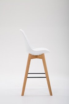 Barhocker Mitz Kunststoff Natura, Wit