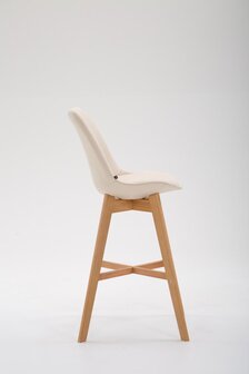Barstoel Bermuda Rood, Creme