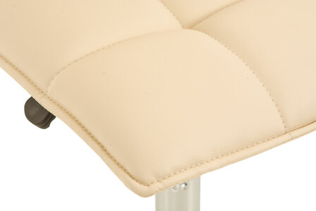 2-delige set eetkamerstoelen Pikeng, Creme