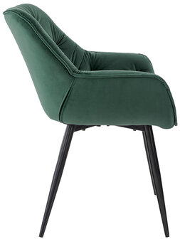 2-delige set stoel Tinni fluweel, Groen