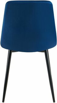 4-delige set eetkamerstoelen Entibas, Blauw