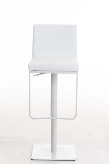 Barstoel Pinimi W Kunstleer, Wit