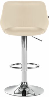 Barstoel Melit Kunstleer chroom, Creme