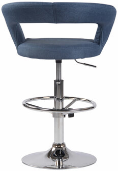 Barstoel Jean Stof, Blauw