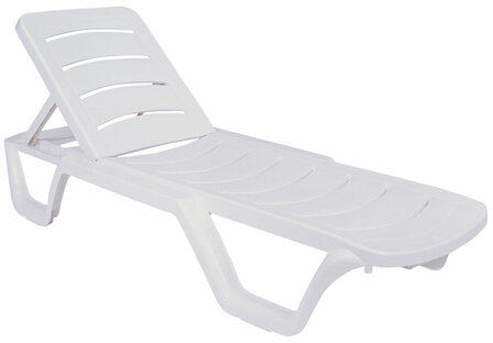 4-delige set ligstoel Bihimi, Wit