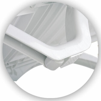 4-delige set ligstoel Bihimi, Wit