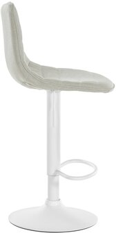 2-delige set barkrukken Lix Stof W, Creme