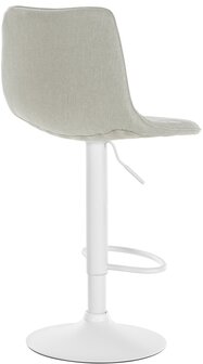 2-delige set barkrukken Lix Stof W, Creme