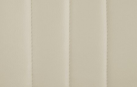 2-delige set barkruk Tino kunstleer wit, Creme